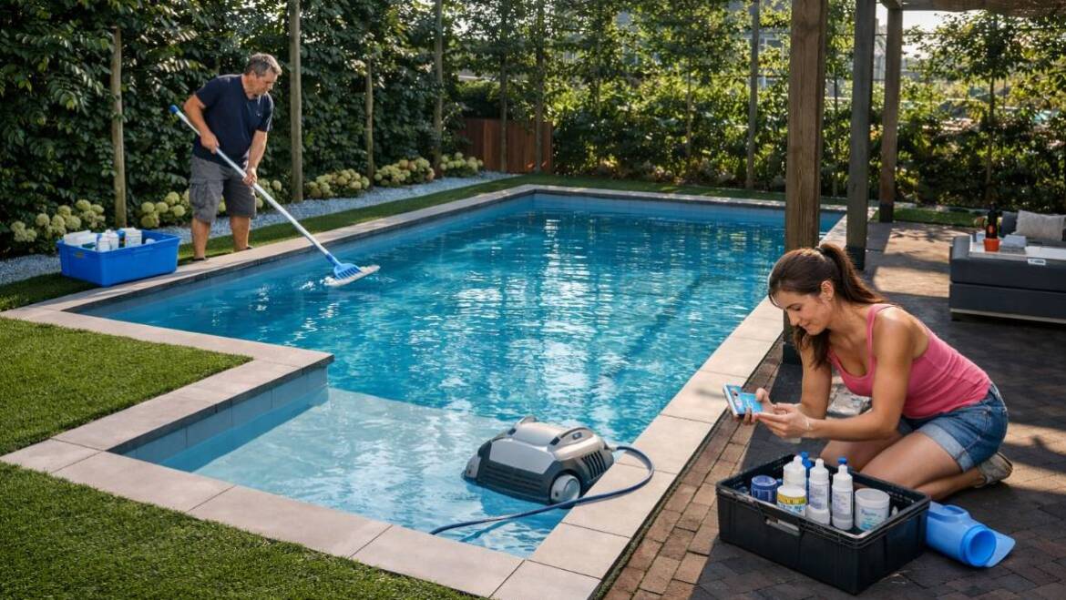 Hoe installeer je een zwembadreiniger met zuigkracht?