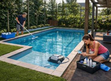 Hoe installeer je een zwembadreiniger met zuigkracht?